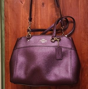 Coach Brooke Leather Carryall Satchel Crossbody